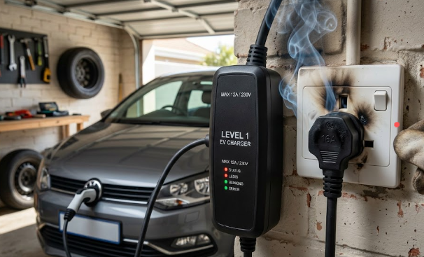 Level 1 Chargers do come with some risks unless the circuit is dedicated 16 amps - EVCI Cape Town, Western Cape